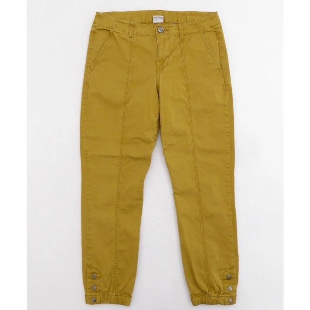 Cabi Womens #5504 The Tracker Jogger Pants Marigold Yellow Size 6 CL